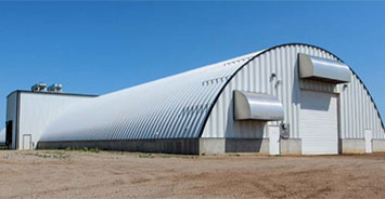 Quonset style potato and vegetable storage