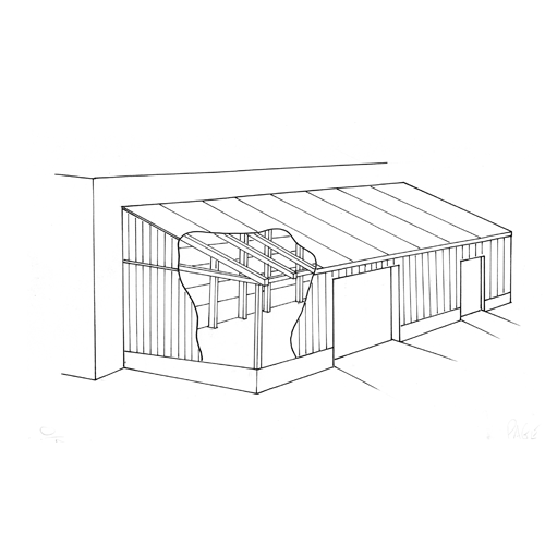 Drawing of Lean-To Additions for Swine Facility